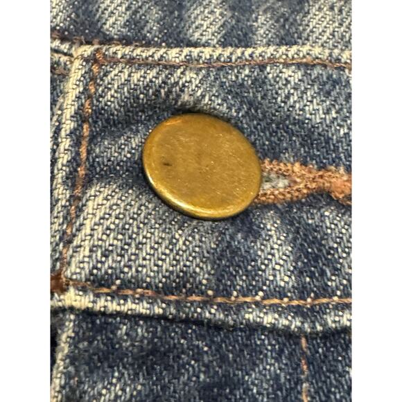 Vintage JD American Workwear Men's 38x32 Suede Patches Denim Carpenter Jeans USA - Picture 2 of 12